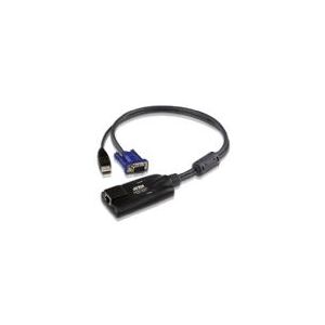 ATEN Technology ATEN KA7570 USB KVM Adapter Cable - Kabel til tastatur / video / mus (KVM) - RJ-45 (hun) til USB, HD-15 (VGA) (han) - for ALTUSEN KH1508A, KH1516A, KH2508A, KH2516A