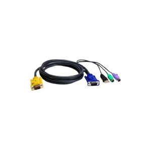 ATEN Technology ATEN 2L-5302UP - Kabel til tastatur / video / mus (KVM) - USB, PS/2, HD-15 (VGA) (han) til 18 pin SPHD (han) - 1.8 m