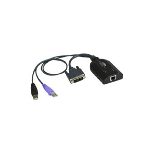 ATEN Technology ATEN KA7166 - Kabel til tastatur / video / mus (KVM) - RJ-45 (hun) til USB, DVI-D (han)