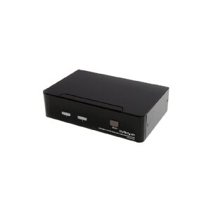 StarTech.com 2 Port DVI USB KVM Switch with Audio and USB 2.0 Hub (SV231DVIUA) - KVM / audio / USB switch - 2 x KVM / audio / USB - 1 lokalbruger - d