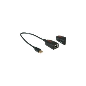 ROLINE USB 2.0 Extender over RJ-45, Transparent