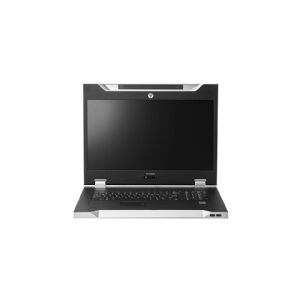 HPE LCD8500 - KVM-konsol - USB - 18.51 - rackversion - 1600 x 1200 @ 60 Hz - 187 cd/m² - 700:1 - 16 ms - sølv - 1U - for ProLiant DL20 Gen9, DL360p Gen8, DL380 Gen9, DL580 Gen9, MicroServer Gen8, ML110 Gen9