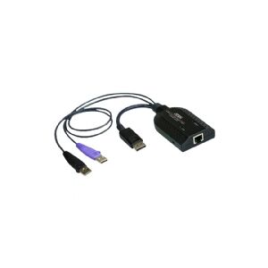 ATEN Technology ATEN KA7169 DisplayPort USB Virtual Media KVM Adapter Cable with Smart Card Reader (CPU Module) - KVM / audio forlænger - USB