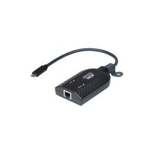 ATEN Technology ATEN KA7183 - Adapter til tastatur/ video / mus (KVM) - RJ-45 (hun) til 24 pin USB-C (han) - 5 V