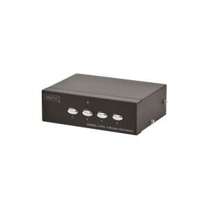 DIGITUS DS-45100 - Switch til skærm - 4 x VGA - desktop