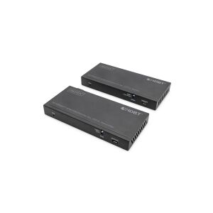 DIGITUS DS-55526 - Sender og modtager - KVM / audio / USB/ infrared extender - HDBaseT - over CAT 6/6a - op til 150 m
