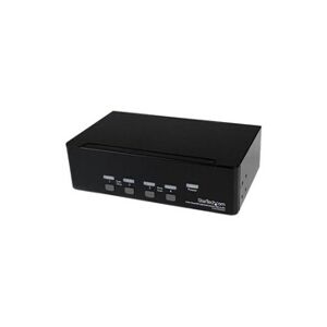 StarTech.com Switch KVM USB 2 Ecrans DVI pour 4 Ordinateurs avec Audio - Commutateur KVM - Commutateur écran-clavier-souris/audio/USB - 4 x KVM / audio / USB - 1 - Publicité