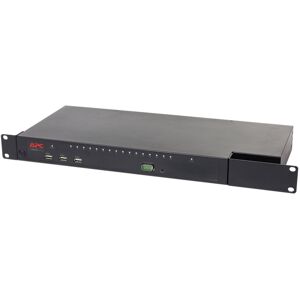 APC KVM1116R commutateur écran, clavier et souris Grille de montage Noir