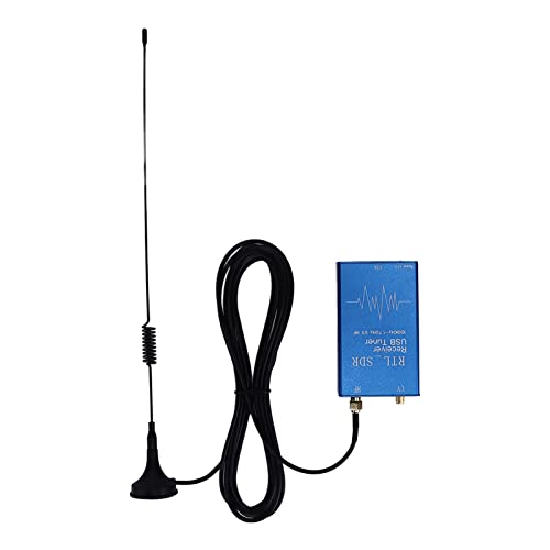 Changor SDR-ontvanger, 100 KHz‑1,7 GHz full-band RTL2832U R820T2-chipset RTL SDR USB-tunerontvanger Dubbele SMA-antenneconnector voor werken