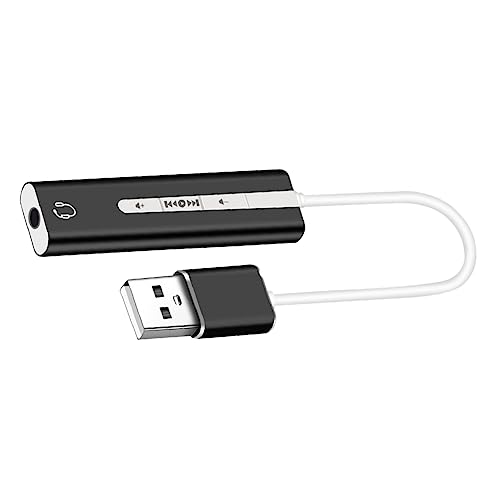 Hemobllo 1 St Externe Geluidsadapter Usb Geluidskaart Adapter Creatieve Soundblaster Draagbare Geluidskaart Externe Geluidskaart Voor Laptop Micro Usb Geluidskaart Usb Geluidspoort Audio Pc