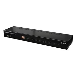 LINDY 39317 8 Port KVM Switch Pro USB 2.0 Audio DVI-I Single-Link