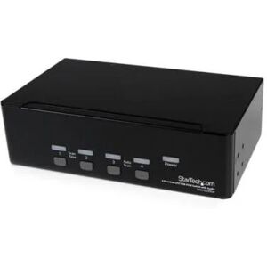 StarTech.com 4 Port Dual DVI USB KVM Switch with Audio & USB 2.0 Hub