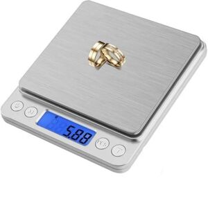 Mobil o Teknik Digital vægt / Køkkenvægt 0,01g-500g Silver