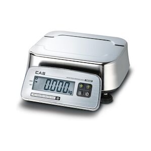 CAS FW-500, Balance compacte étanche avec IP69K et afficheur arrière ;homologuée, portée 3/6kg, échelon 1/2g