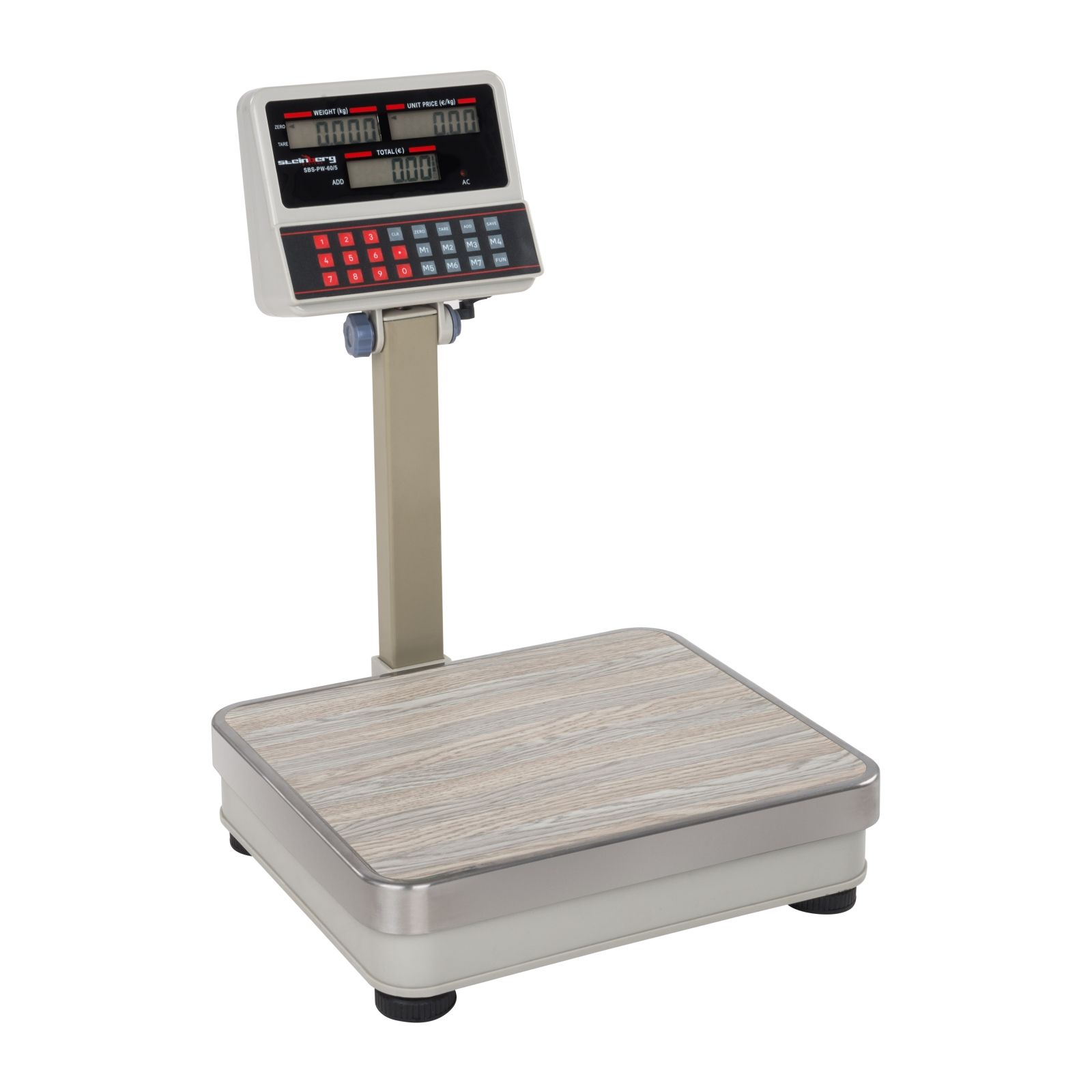 Steinberg Systems Balance poids-prix blanche - 60kg/5g - LCD SBS-PW-60/5