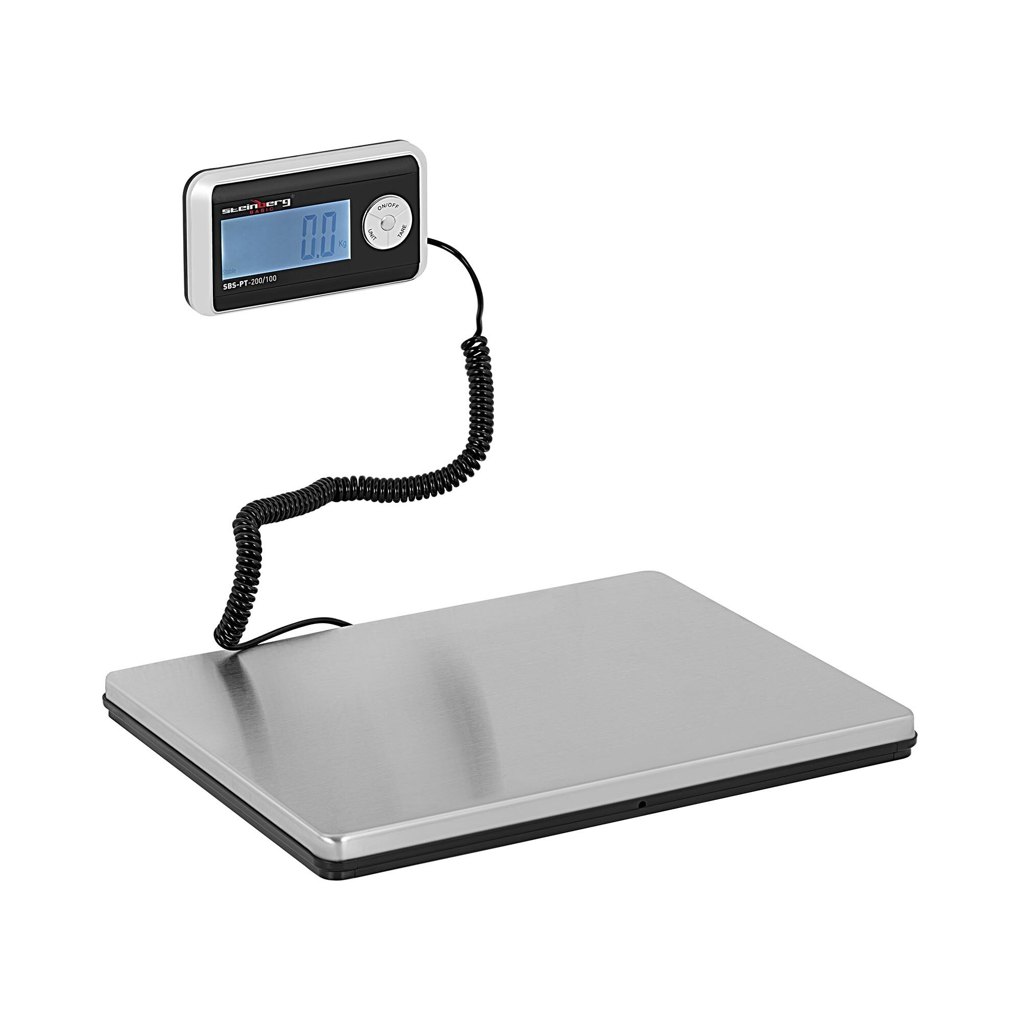 Steinberg Digital Parcel Scale - 200 kg / 100 g - Basic - External LCD-Display