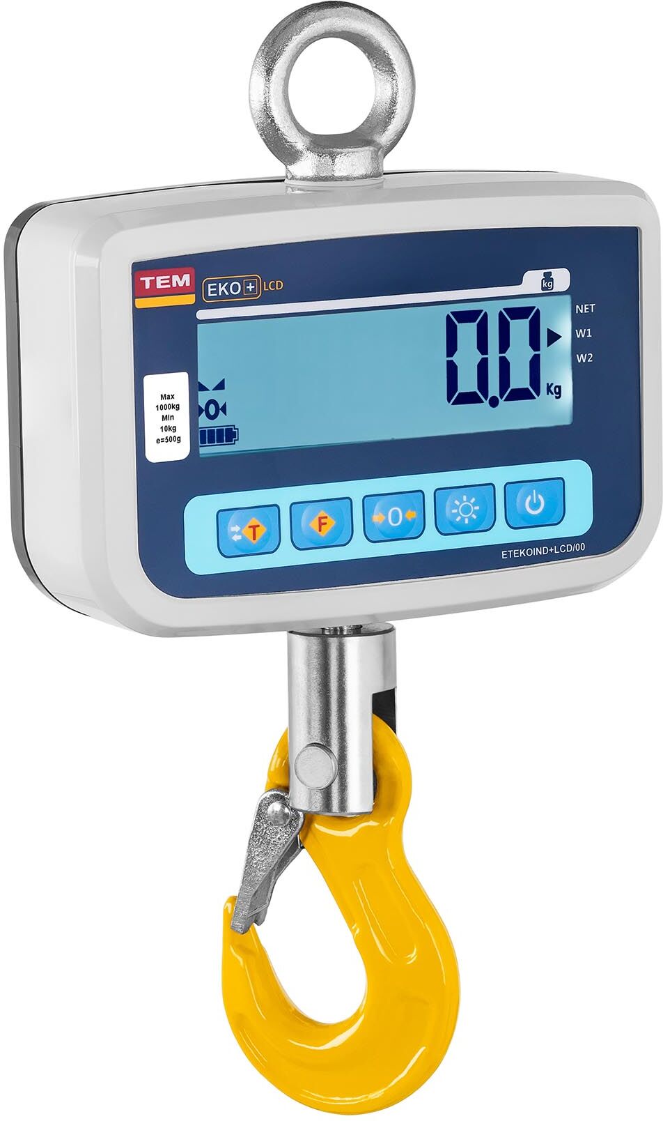 TEM Crane Scale - calibrated - 1,000 kg / 0.5 kg