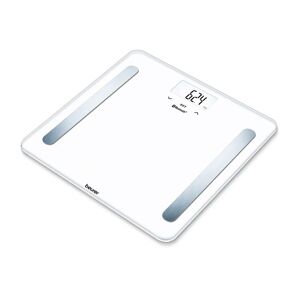 Beurer BF 600 Pure White Bilancia Diagnostica con Connettivita Bluetooth, bianco, lcd