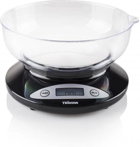 tristar bilancia da cucina tristan kw-2430 - display digitale - precisione di 1 grammo