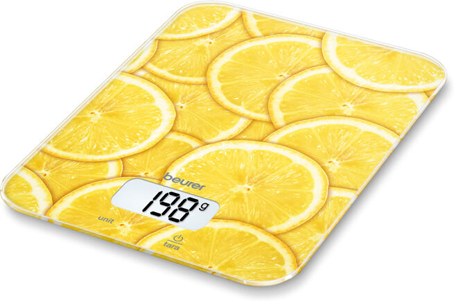 BEURER BILANCIA CUCINA 1GR/5KG ELETTRONICA VETRO KS19LEMON