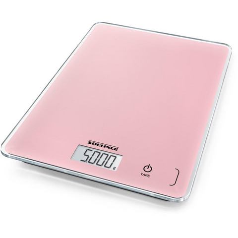 Soehnle keukenweegschaal  - 21.99 - roze - Size: 23,4 x 19,2 cm