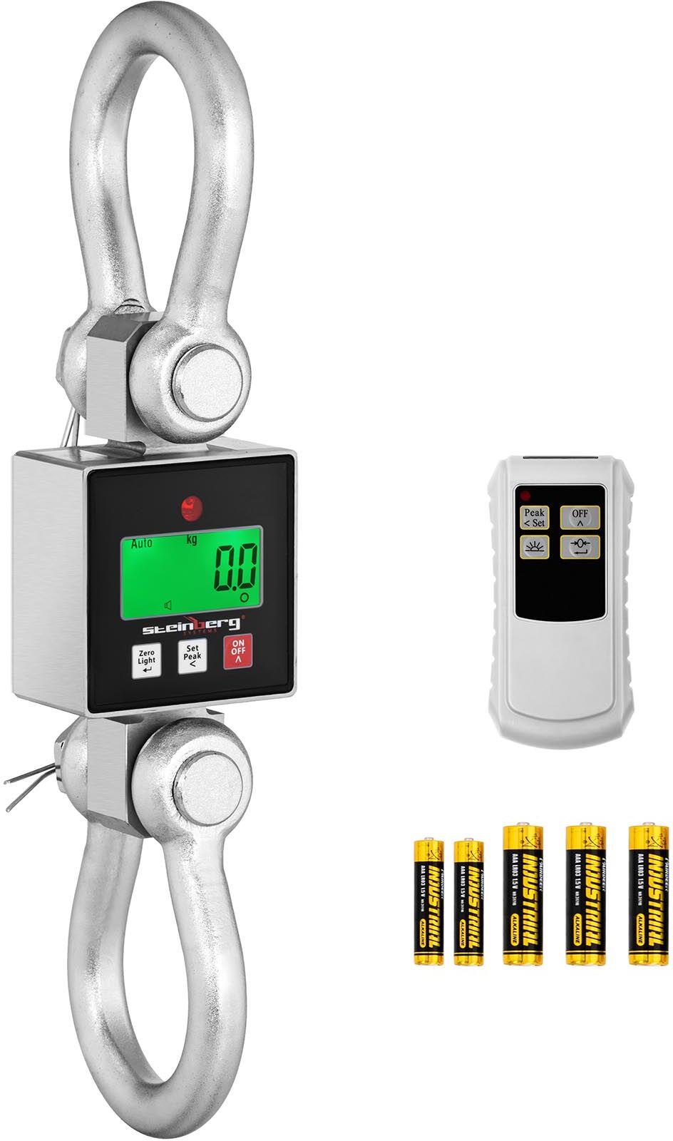 Steinberg Systems Waga hakowa - 3000 kg - 0,5 kg lub 1 kg - LCD SBS-KW-3000ZM