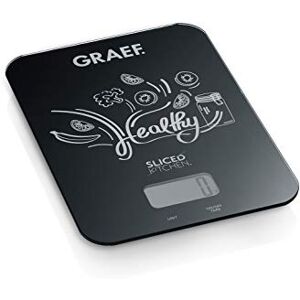 GRAEF. Graef KS202EU Digital Kitchen Scales, Glass, Black