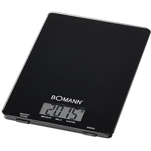 Bomann KW 1515 CB - kitchen scales (LCD, Black, CR 2032, Glass)