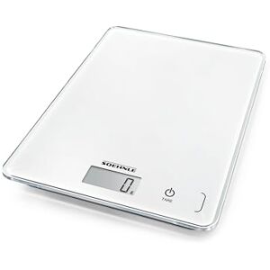 Soehnle Page Compact 300 Food Scales, Kitchen Scales for Cooking and Meal Prep, Electronic Digital Scales with Easy to Read LCD Screen and Tempered Glass Top, switches between g and oz/lb