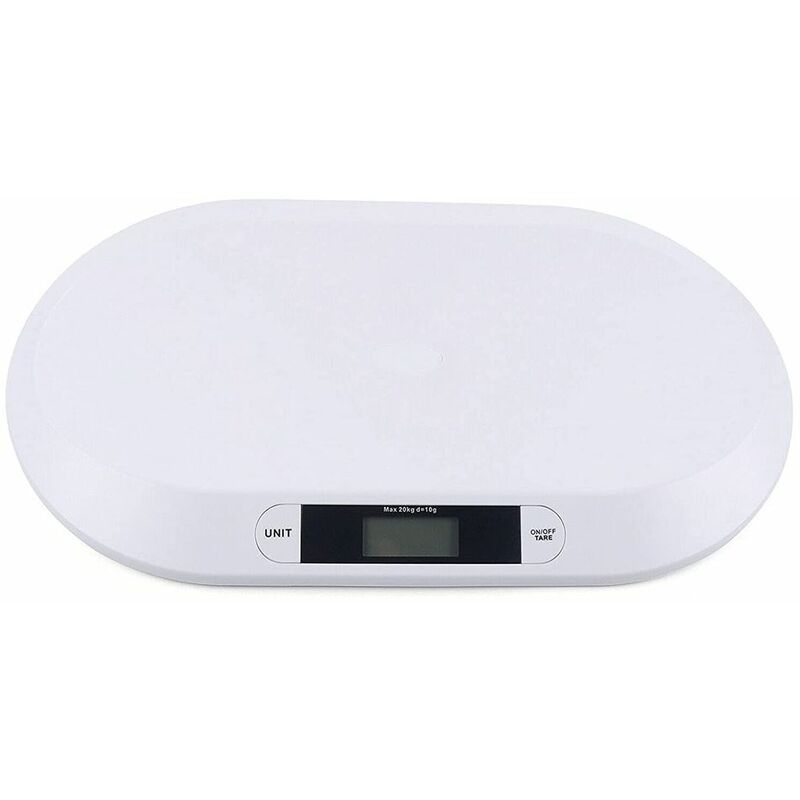 Osuper - Digital baby scale Baby scale with non-slip feet and ruler lcd screen Tare function Automatic switch-off up to 20 kg