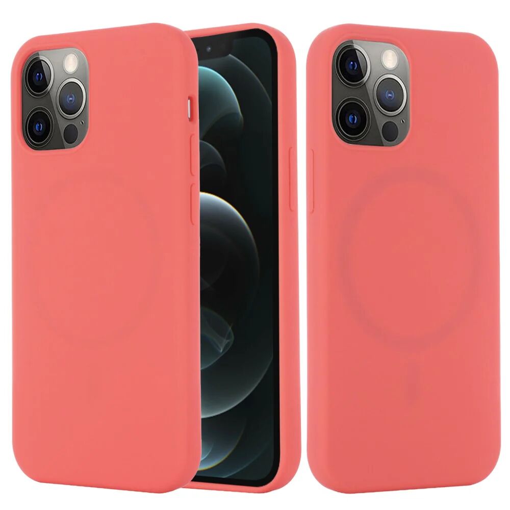 MOBILCOVERS.DK iPhone 12 / 12 Pro Silikone Cover - MagSafe Kompatibel - Varm Pink