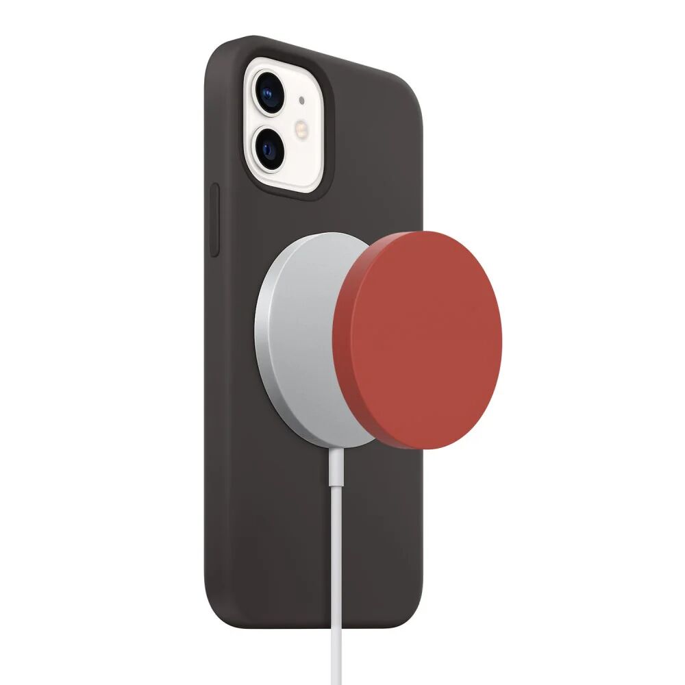 MOBILCOVERS.DK Silikone Cover til Apple MagSafe Oplader - Rød
