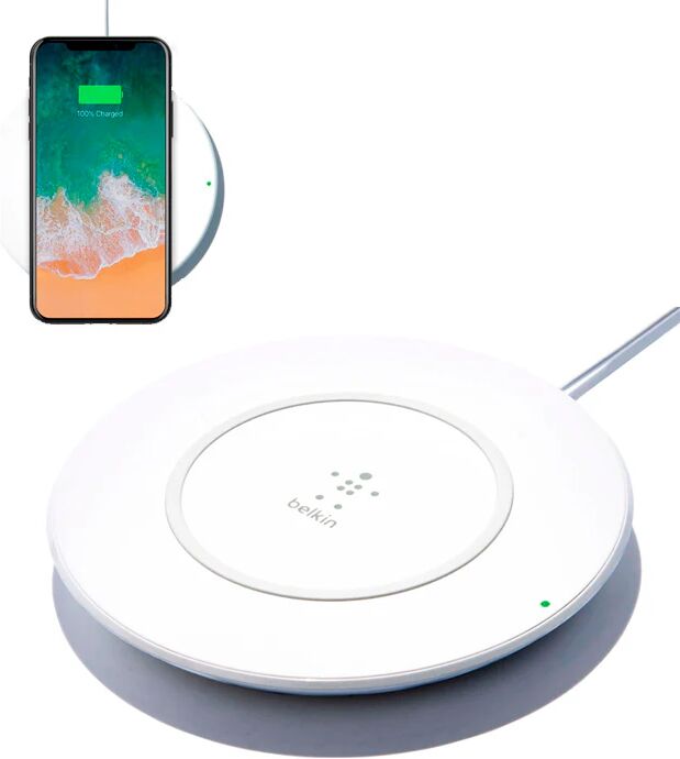 Belkin Boostup Qi Wireless Charging Pad 7.5W - Trådløs Oplader - Hvid