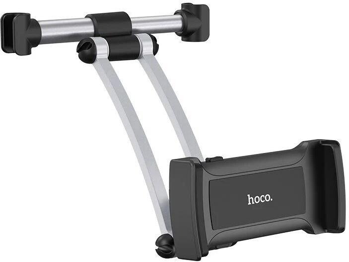 HOCO Mobil & Tablet Holder Til Bil - Sølv / Sort