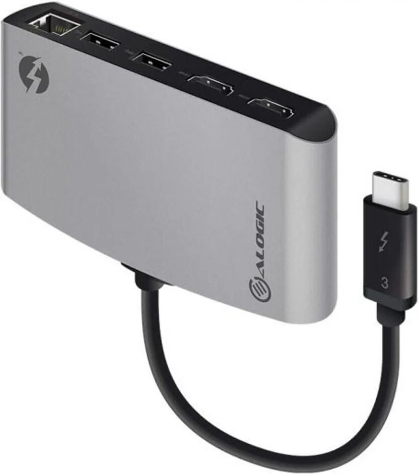 ALOGIC ThunderBolt Dual HDMI Portable Dock - Space Grey