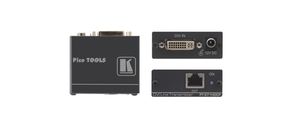 Kramer PT-571HDCP DVI-CAT Sender / Transmitter (1x DVI auf 1x CAT)