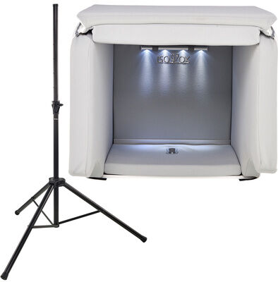 Isovox Mobile Vocal Booth 2 Stand Set Black