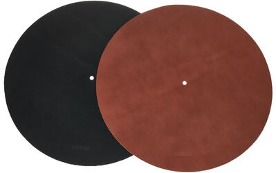 Richter 12"" leather Slipmat Set Brown and Black