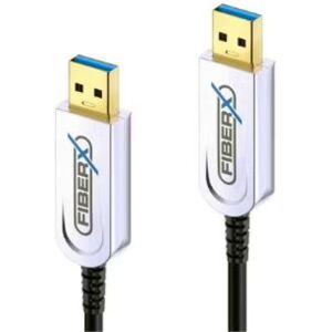 Divers FiberX USB 3.1-Kabel USB A - USB A 20 m