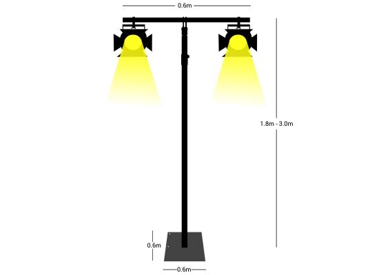 Wentex Pipes & Drapes SET Easy Lighting