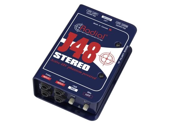 Radial J48 Stereo Aktiv DI-Box, Mono