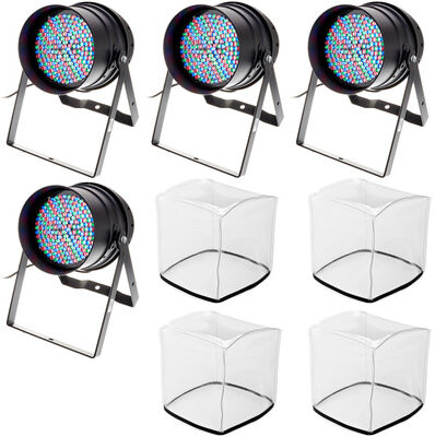 Stairville LED PAR 64 10 mm black Bundle