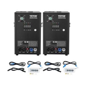 VEVOR 2x Funkenmaschine 700 W Pyrotechnikmaschine Aluminiumlegierung Feuerwerksmaschine DMX Controller Einstellbar 2–5m Cold Spark Machine 7 min pro Nachladen Ideal für Hochzeit, DJ Show, Partys