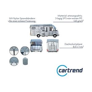 Cartrend Dachschutzplane 8,0 x 3 m