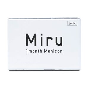 Menicon Miru 1month toric (6er Packung) Monatslinsen (2.75 dpt, Zyl. -2,25, Achse 20 ° & BC 8.6)
