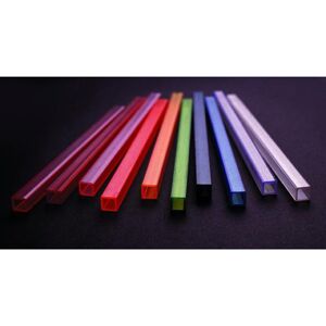 EuroLite Leer-Rohr 10x10mm rot 2m Stück für TL 1-Kanal Tubelight 2m - Zubehör für Licht-Equipment