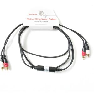 MUSIC STORE Audiokabel stereo 2m Cinch / Cinch Noise Eliminator - Audiokabel