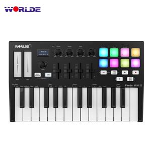 Tomtop Jms Worlde Panda Mini Ii Tragbarer 25-Tasten-Usb-Midi-Keyboard-Controller Mit 8 Rgb-Hintergrundbeleuchteten Triggerpads 4