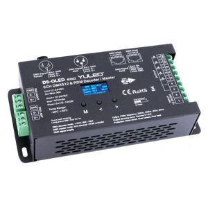 YULED D5-OLED 5-Kanal DMX/RDM LED Controller 16bit XLR RJ45 Stand-alone