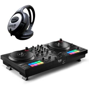 Hercules DJ Controller DJControl Inpulse T-7 2-Deck USB-DJ-Pult, (Inkl Software)...